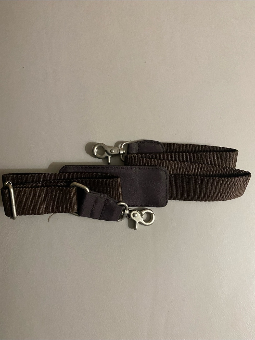 Unisex tote brief case shoulder strap brown